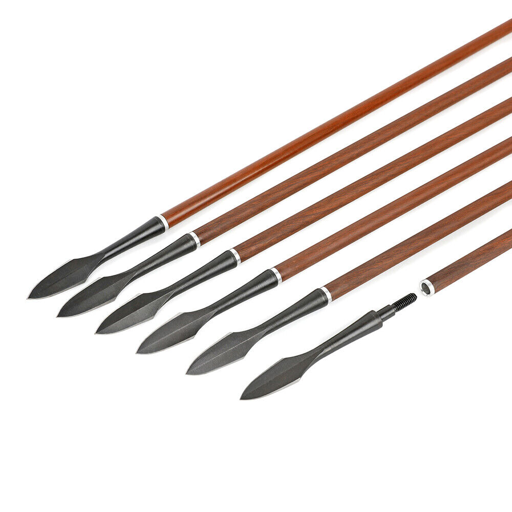 3pcs Broadheads Traditional Arrowhead Screw Tip Point Arrows Crossbow Archery Hunting